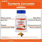Thumbnail for Healthvit Ultra-Pure Turmeric Curcumin Capsules - Distacart