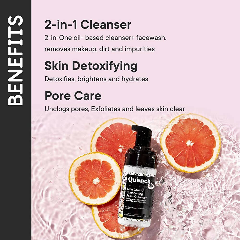 Quench Botanics Mon Cherry Brightening Foam Cleanser - Distacart