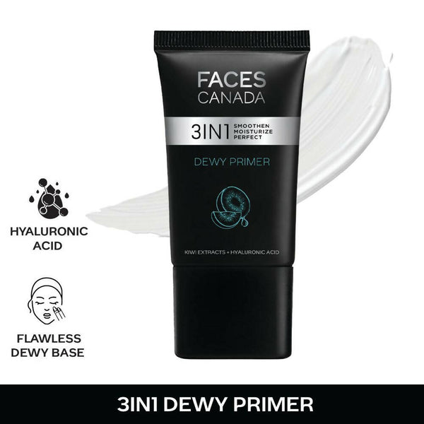 Faces Canada 3in1 Dewy Primer - Instant Smooth & Dewy Perfection - Distacart