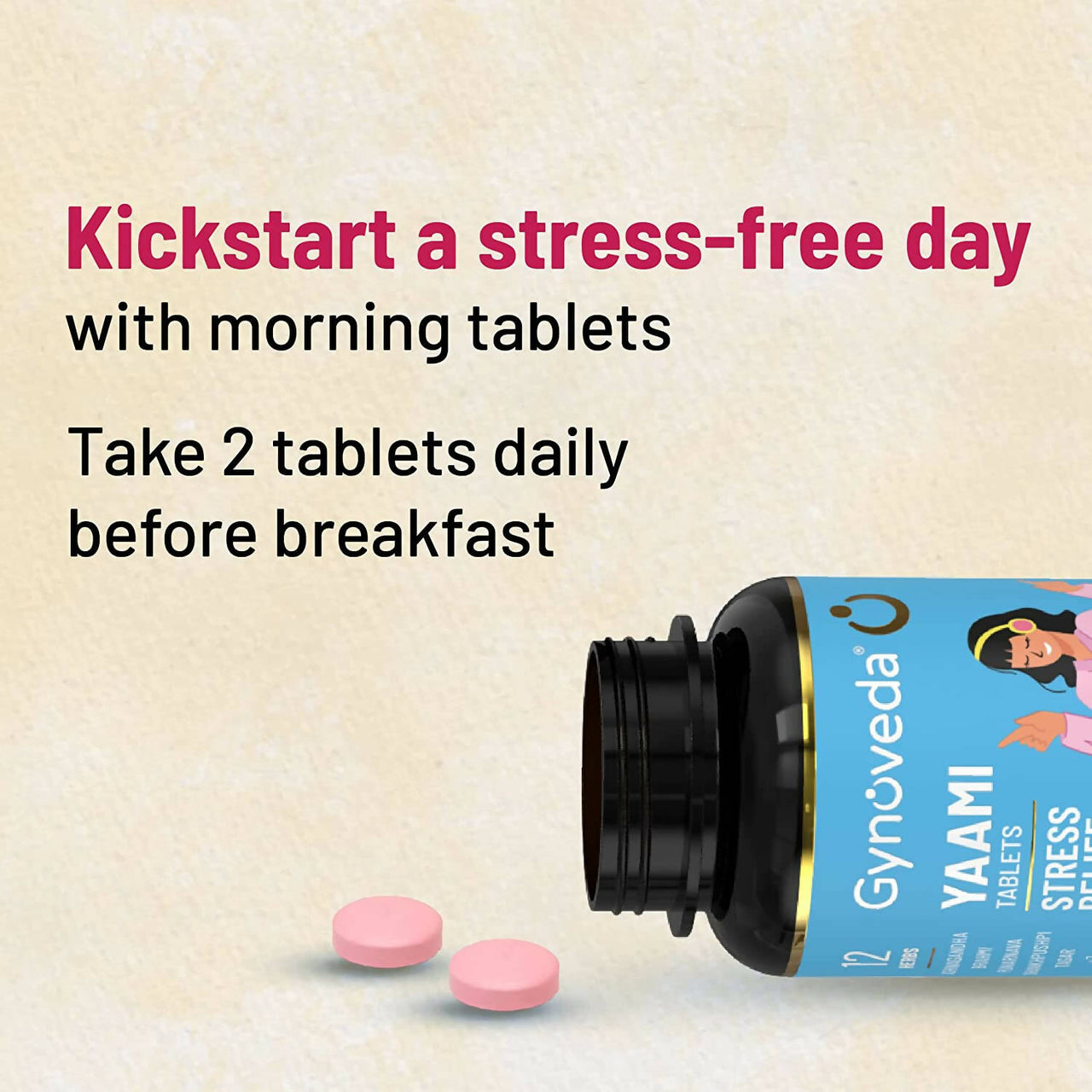 Gynoveda Yaami Ashwagandha Ayurvedic Tablets - Distacart
