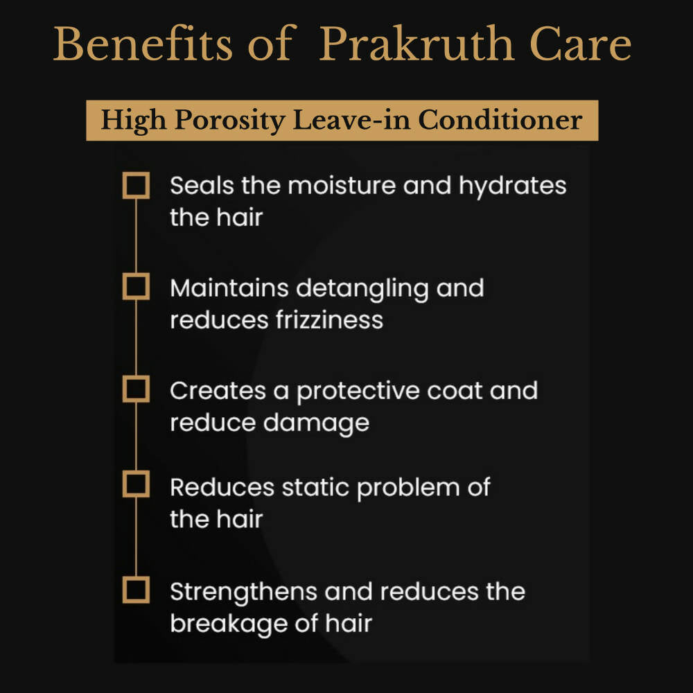 Prakruth Ayurvedic Premium Herbal High Porosity Leave-in Conditioner - Distacart