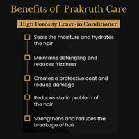 Thumbnail for Prakruth Ayurvedic Premium Herbal High Porosity Leave-in Conditioner - Distacart