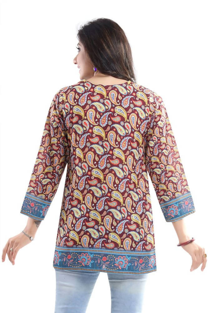 Snehal Creations Brush-Up Summer Cool Printed Short Kurti Tunic