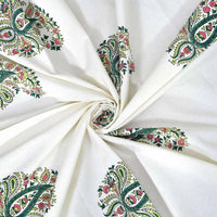 Thumbnail for Paisley Hand Block Printed Double 90x108 Inches Bedspread with 2 Pillow Covers - Distacart