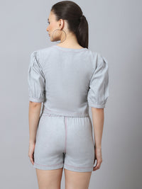 Thumbnail for NOZ2TOZ Grey Coordination Set For Women - Distacart