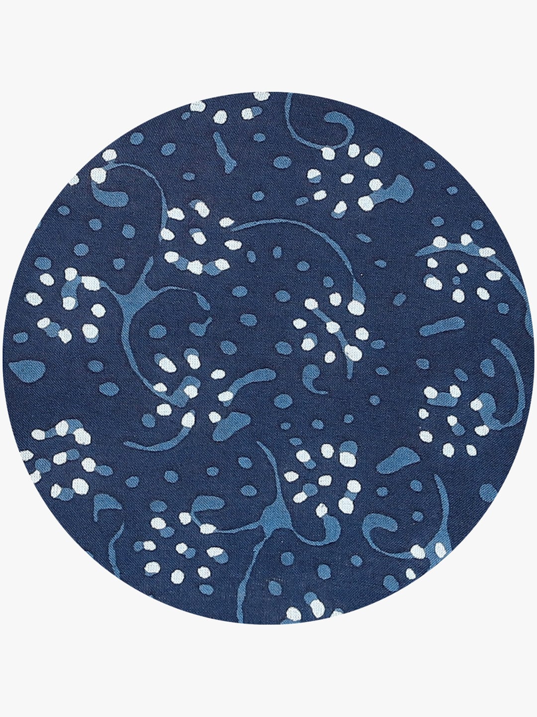 Sangria Women Navy Blue Printed Straight Kurta - Distacart