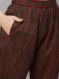 Thumbnail for Kalini Ethnic Motifs Printed Regular Straight Kurta With Trousers - Distacart