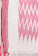 Thumbnail for Mominos Fashion Moeza Women's Handloom Cotton Ikkat Baby Pink Dupatta - Distacart