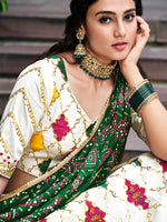 Thumbnail for Myra White Silk Embroidered Designer Lehenga Choli - Distacart