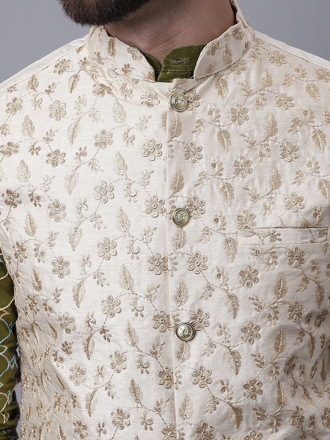 Sojanya M Ethnic Motifs Embroidered Thread Work Kurta With Churidar - Distacart