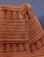 Thumbnail for Dark Mustard Colour Block Print Pure Mulmul Cotton Saree By Gayathri Reddy Designer Studio - Distacart