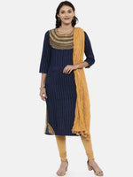 Thumbnail for Souchii Beige Solid Cotton Dupatta with Tassels - Distacart