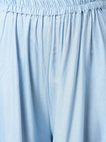 Thumbnail for Khushal K Ethnic Motifs Yoke Design Zari Sequined Anarkali Kurta with Palazzos - Distacart