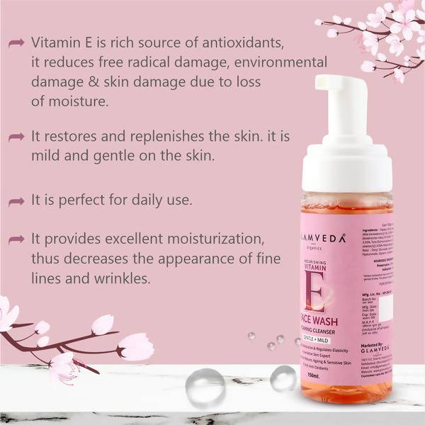 Glamveda Vitamin E Gentle Foaming Face Wash