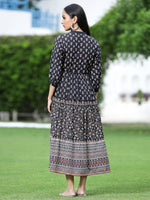 Thumbnail for Juniper Womens Black Cambric Printed Dress - Distacart