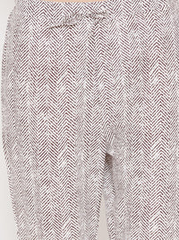 Thumbnail for Biba Women Off-White & Red Printed Kurta with Trousers - Distacart