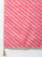 Thumbnail for Khushal K Women Pink Ethnic Motifs Printed Kurta with Palazzos & Dupatta - Distacart