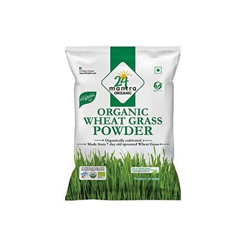 24 mantra organic wheat grass powder