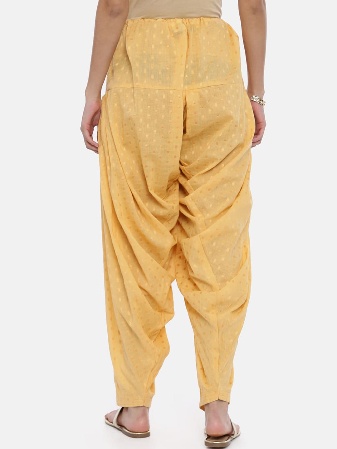 Souchii Women Beige Woven Design Patiala - Distacart