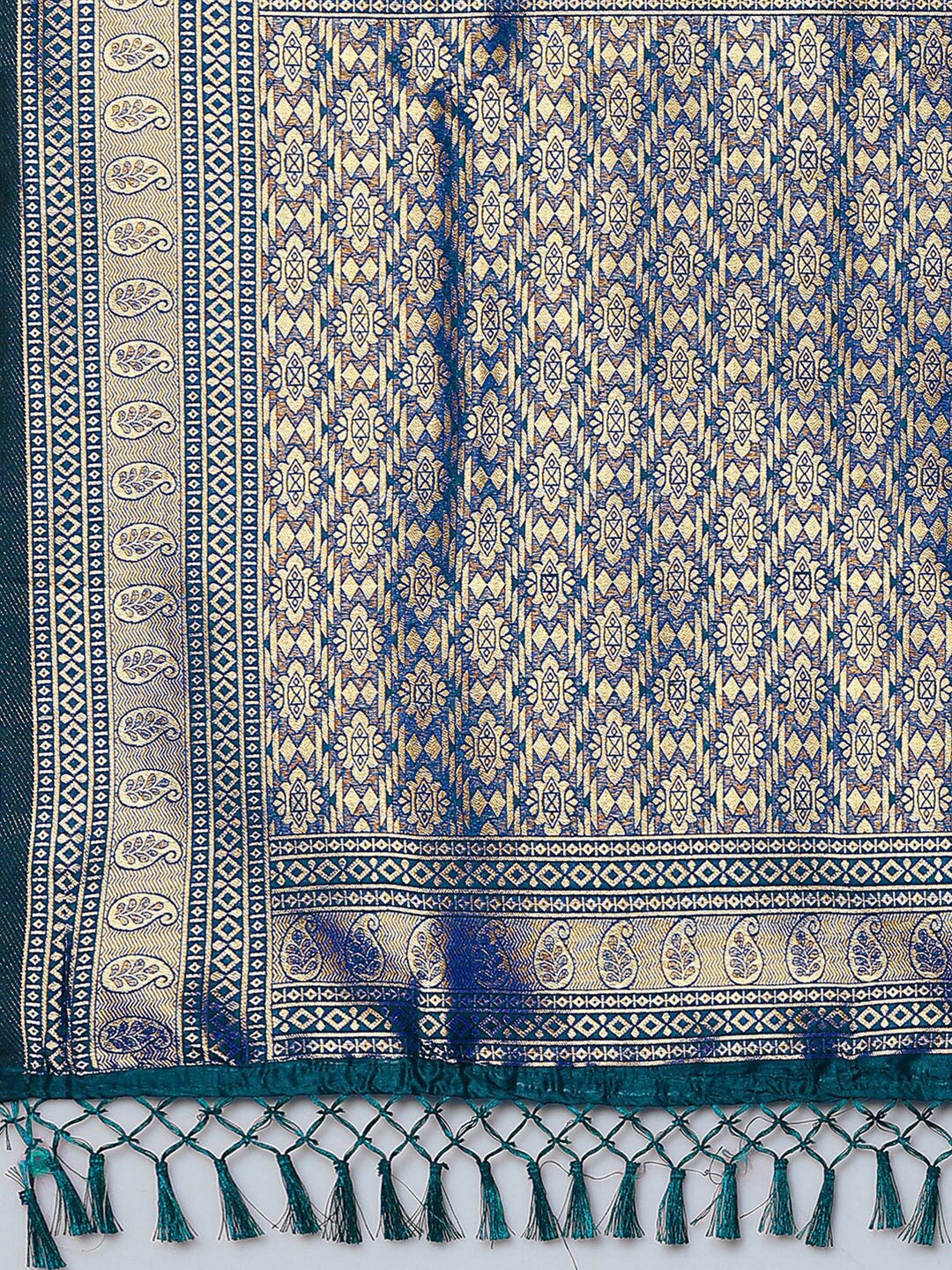 Mitera Ethnic Motif Woven Design Zari Banarasi Saree - Distacart