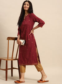 Thumbnail for Sangria Geometric Printed Kurta - Distacart