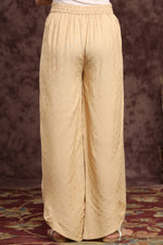 Thumbnail for Juniper Women's Gold Rayon Printed Tulip Dhoti Pant - Distacart