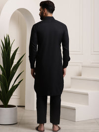 Thumbnail for Sojanya Cotton Linen Kurta With Pyjamas - Distacart