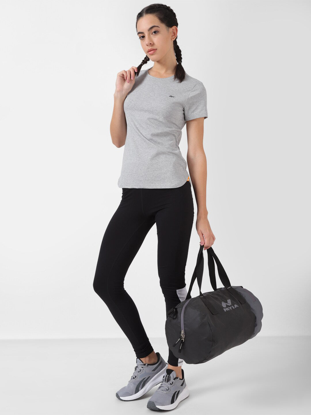 Reebok Yg Round Neck Slim-Fit Tee Tshirts - Distacart