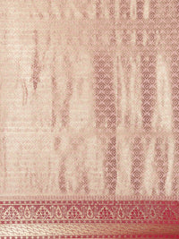Thumbnail for Saree Mall Peach-Coloured Ethnic Motifs Zari Silk Blend Banarasi Sarees - Distacart