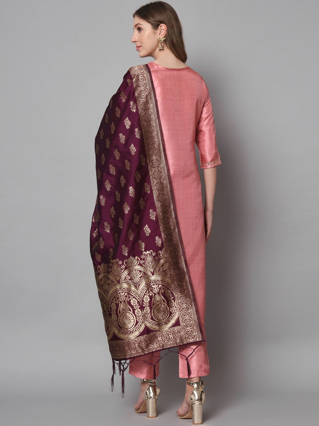 Kalini Regular Kurta with Trousers & Dupatta - Distacart