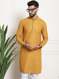 Thumbnail for Sojanya Geometric Embroidered Thread Work Pure Cotton Straight Kurta - Distacart