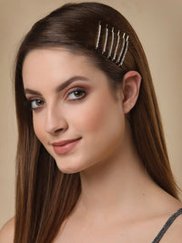 Thumbnail for Panash Set of 10 Women Gold-Toned Embellished Bobby Pins - Distacart