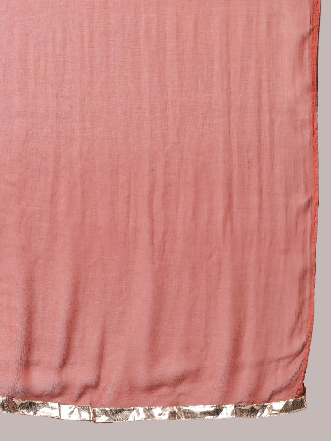 Kalini Floral Printed Round Neck Gotta Patti Straight Kurta With Trousers & Dupatta - Distacart