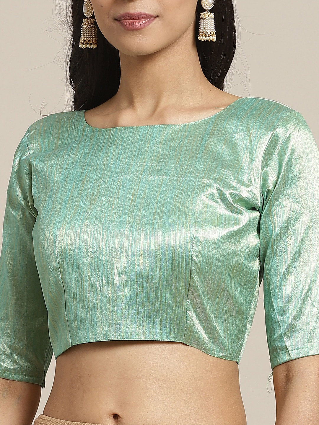 Saree Mall Women Olive Solid Saree - Distacart
