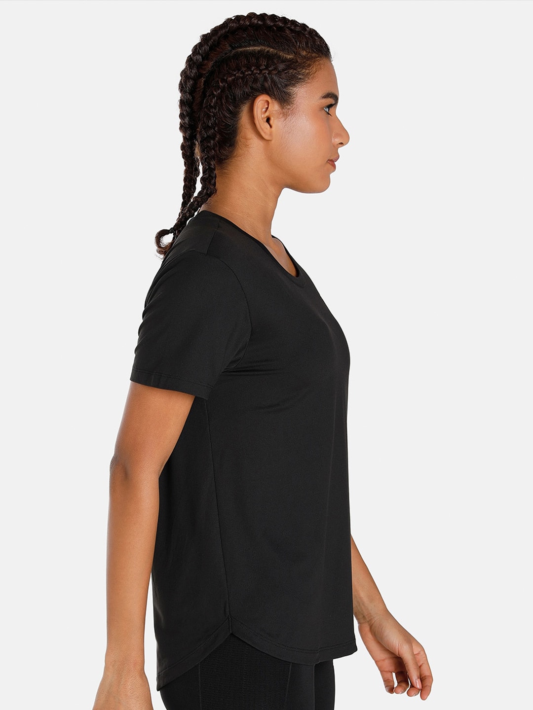 Puma Women STUDIO YOGINI LITE Sports Sustainable T-shirt - Distacart