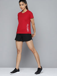 Thumbnail for HRX by Hrithik Roshan Typography Printed Bio-Wash Training Sports T-shirt - Distacart
