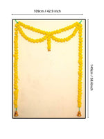 Thumbnail for Tied Ribbons Yellow Hanging Marigold Garland Toran - Distacart