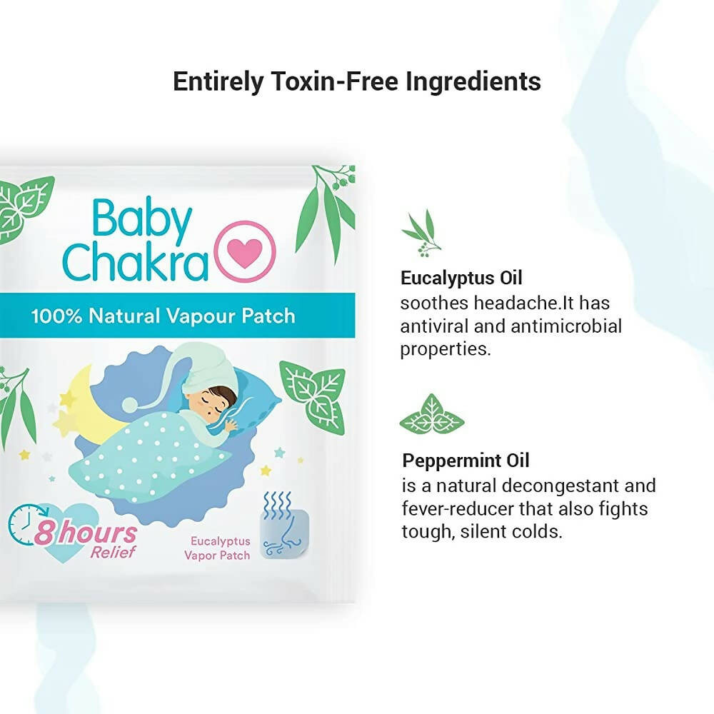 BabyChakra 100% Natural Vapour Patches for Babies - Distacart