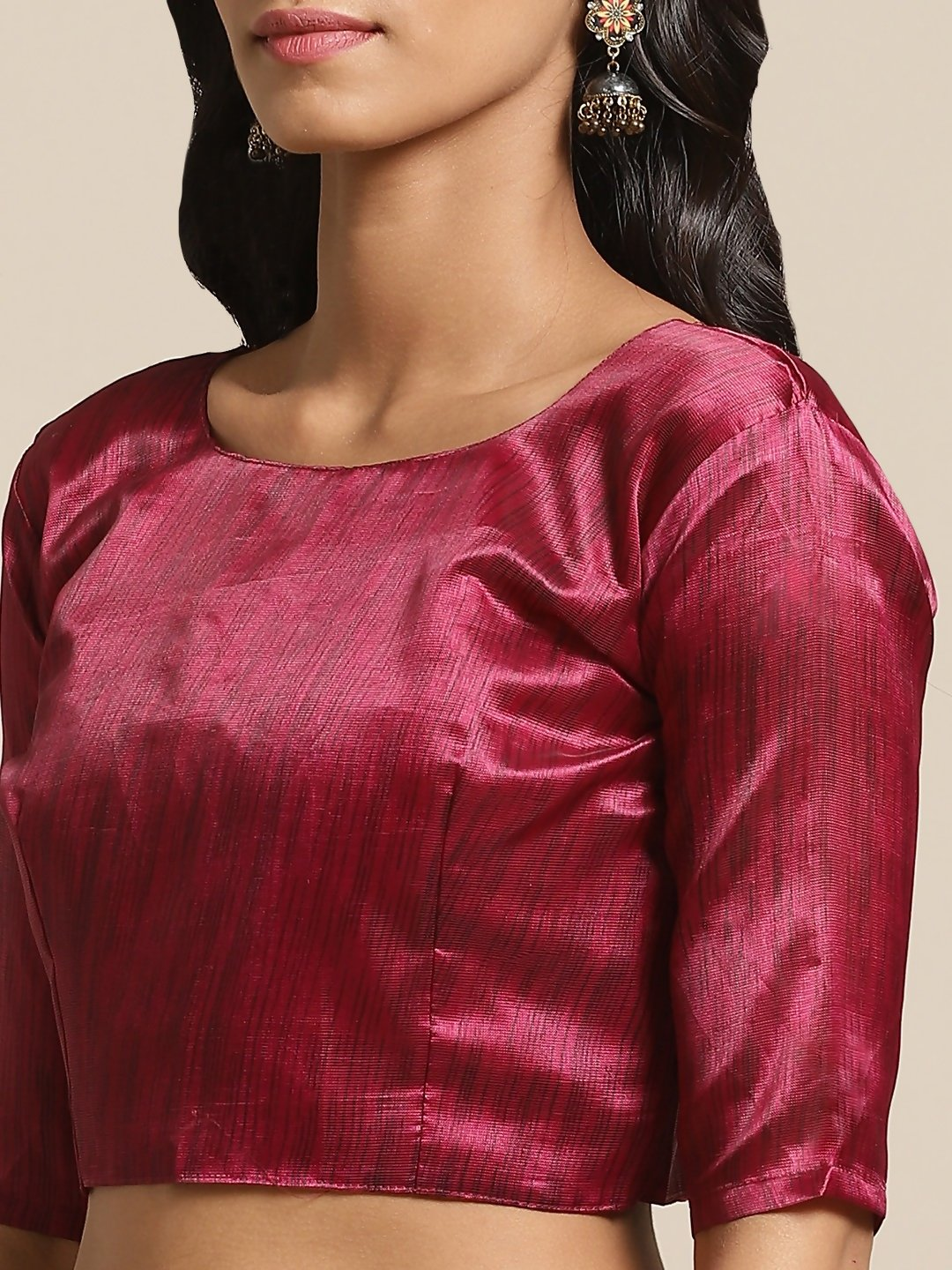 Saree Mall Teal Green & Beige Printed Bhagalpuri Saree - Distacart