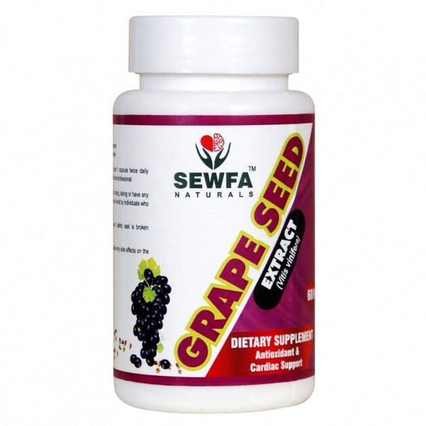 Sewfa Naturals Grape Seed Extract Capsules - Distacart