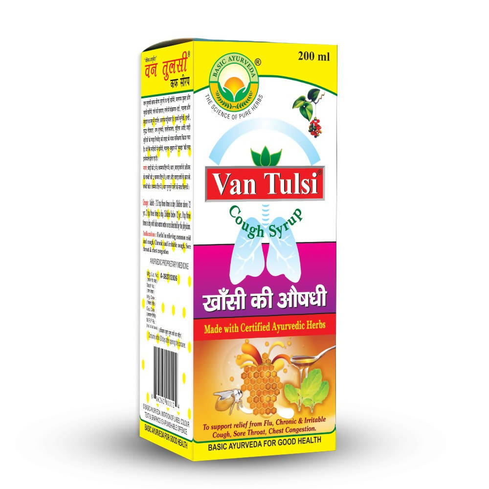 Basic Ayurveda Van Tulsi Cough Syrup 200 ml