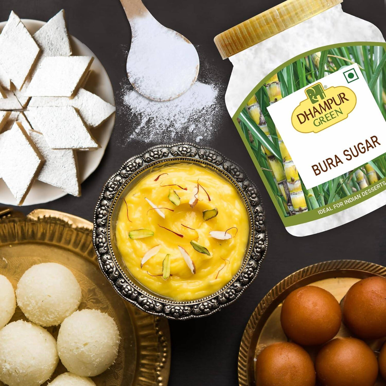 Dhampur Green Bura Sugar - Distacart