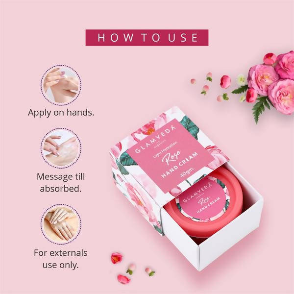 Glamveda Light Hydration Rose Hand Cream