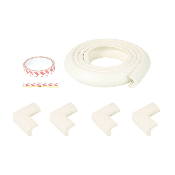 Safe-O-Kid Unique High Density L-Shaped 2 Mtr Long 4 Large Edge Guard With 16 Corner Cushions - Distacart