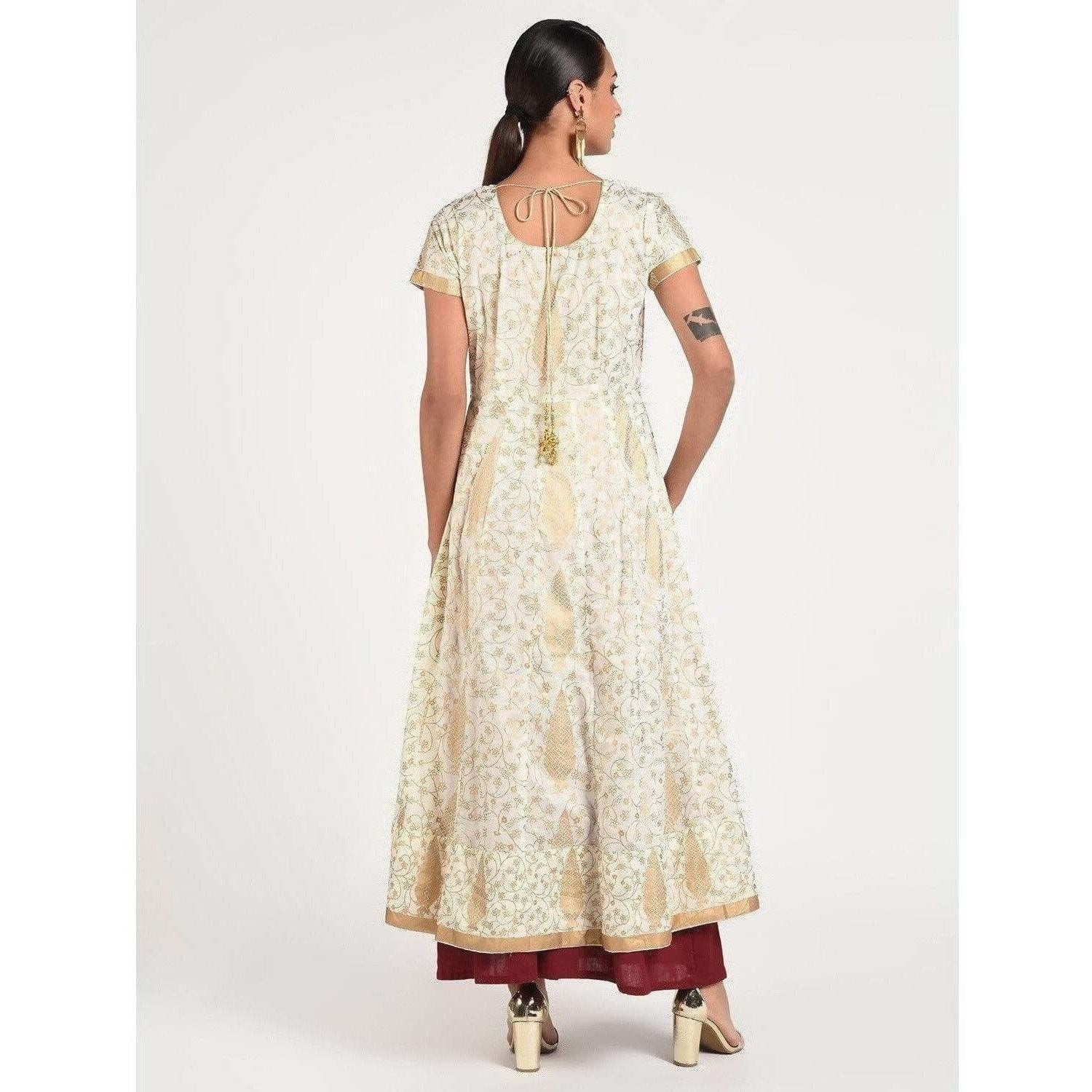 Cheera Women's Fancy Full Ghera Party Wear Anarkali Kurta (CH080K)