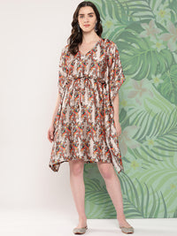 Thumbnail for InWeave Women's Elegant Bird Print Kaftaan - Distacart