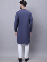 Thumbnail for Even Apparels Grey Sherwani Kurta With Asymetrical Cut - Distacart