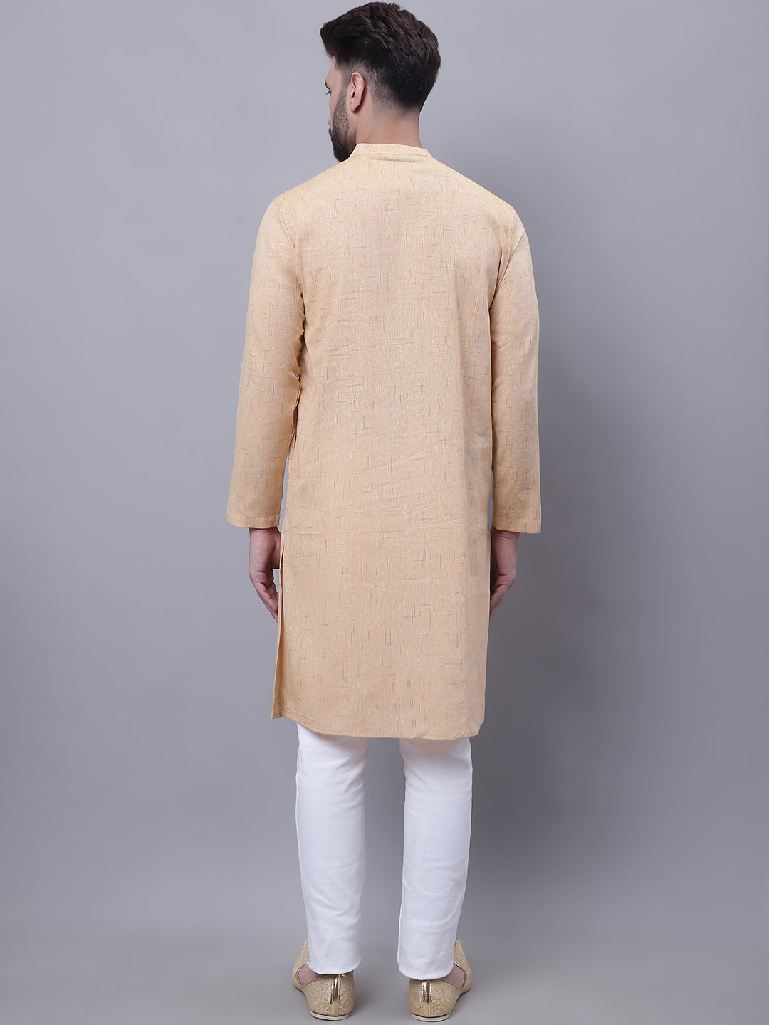 Even Apparels Beige Sherwani Kurta With Asymetrical Cut - Distacart