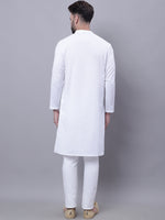 Thumbnail for Even Apparels White Sherwani Kurta With Asymetrical Cut - Distacart