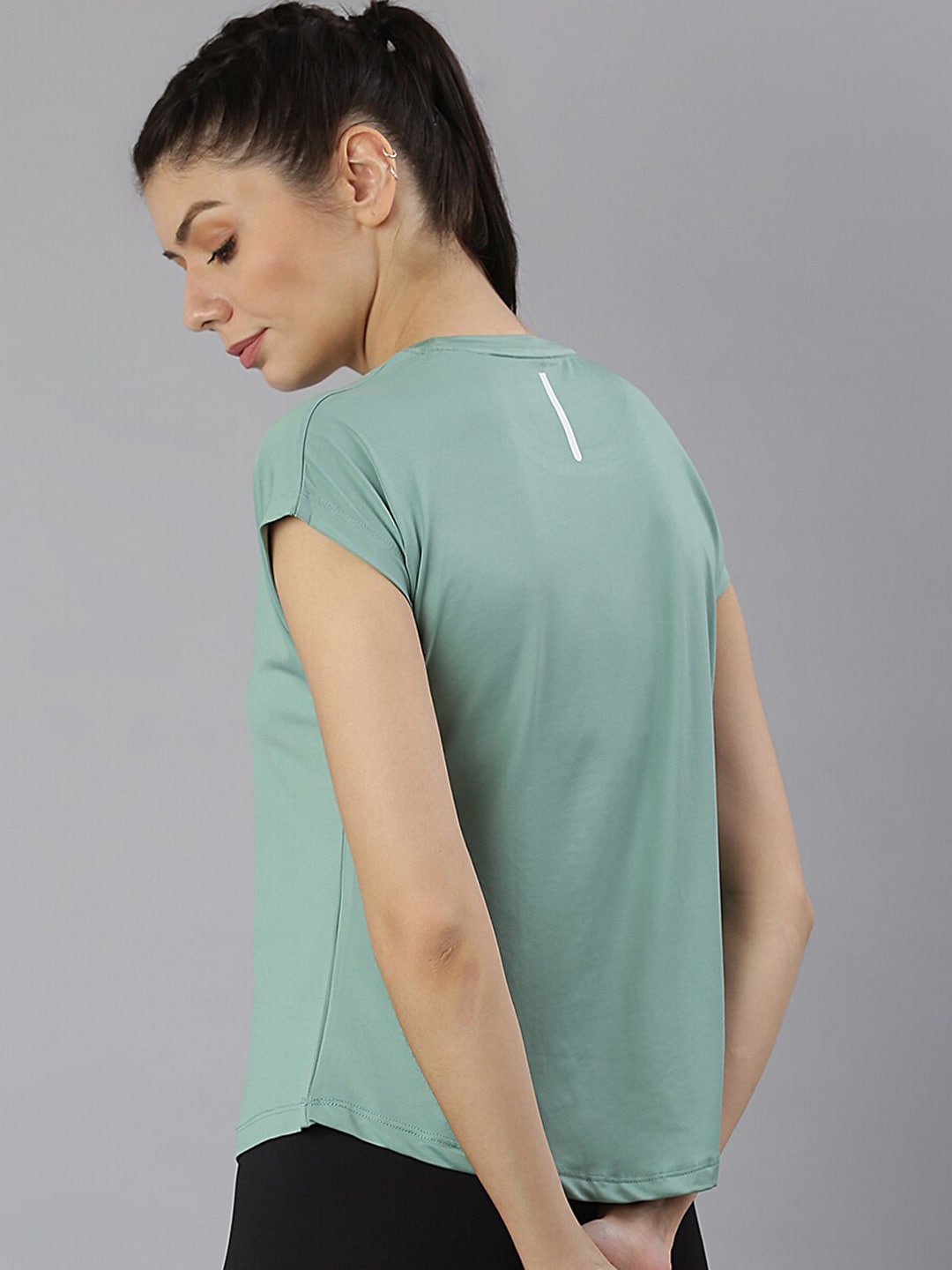 MKH Women Green Extended Sleeves Dri-FIT Sports T-shirt - Distacart